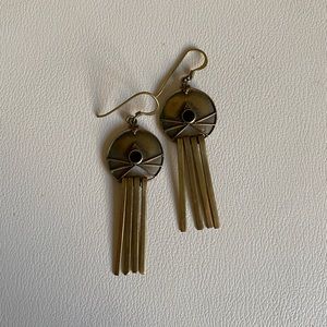 Gold/brass boho dangly earrings